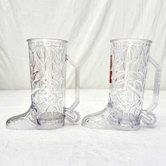 2 Disneyland Golden Horseshoe 20oz Plastic Boot Mug 2013 AP Exclusive Item - Picture 5 of 9